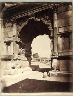 Rome. Arco di Tito col Colosseo. ca. 1880. (20 x...