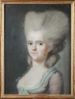 ECOLE FRANCAISE de la seconde moitié du XVIIIème siècle. Portrait...