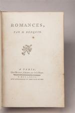 BERQUIN. Romances. Paris, Ruault, 1776, in-12, veau marbr., triple filets...