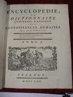 Encyclopédie, ou dictionnaire universel raisonné des connoissances humaines. M. de...