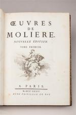 [MOLIÈRE]. OEuvres de Molière. Nouvelle édition. Paris, [Prault], 1734. Six...