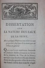 M. PARMENTIER. Dissertation sur la nature des eaux de la...