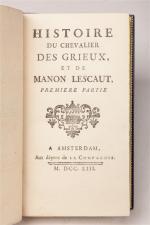 [Abbé Prévost]. Histoire du Chevalier des Grieux, et de Manon...