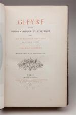 CLEMENT (Charles). Gleyre. Etude biographique et critique. Paris, Didier, 1878,...