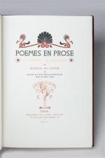 Maurice de Guérin. Poèmes en prose. Paris, Edouard Pelletan, 1901....