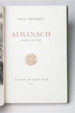 Emile Verhaeren Almanach. Cahier de vers. Paris, Société de Saint...