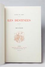 Alfred de Vigny. Les Destinées. Précédées de Moïse. Paris, Édouard...