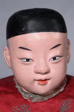 Très belle et rare poupée chinoise, tête et mains en...