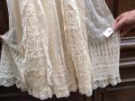 Superbe robe de baptême d'époque Napoléon III,  à plis...