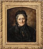 ECOLE FRANCAISE, fin du XIXe siècle : "Portrait de femme...