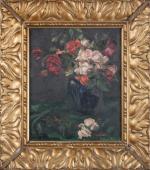 Henriette MOREL (1884-1956), Bouquet. Huile sur toile. Signée en bas...