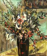 Marcel SAINT-JEAN (1914-1994). " Bouquet de fleurs dans un vase...