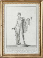 Francesco PIRANESI (1758-1810), d'après. Vénus et l'Apollon du Belvédère. Deux...