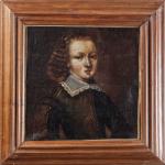 ECOLE FRANCAISE du XVIIème siècle, Portrait de jeune homme. Huile...