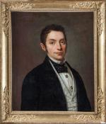 ÉCOLE FRANCAISE première moitié du XIXème siècle, Portraits de Monsieur...