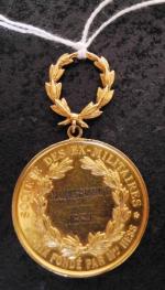 Médaille en or jaune 22K "Ville de Paris" Société des...