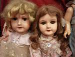 Lot de  5 poupées tête composition, habillées, vendues en...