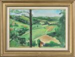 Antoine CHARTRES (1903-1968). "Mont du Lyonnais ". Huile sur toile,...