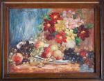 Paul DANGMANN (1899-1974). Nature morte aux fruits. Huile sur toile....