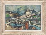 Emile DIDIER(1890-1965). Vienne. Huile sur toile. Signée en bas à...
