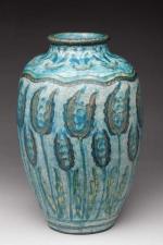 André METHEY(1871-1921). Vase de forme ovoïde à petit col en...