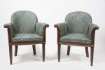 Paul FOLLOT (1877-1941) attribué à. Série de trois fauteuils de...