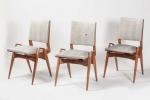 Carlo de CARLI (1910-1999) attribué à. Série de six chaises...