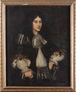 ECOLE FLAMANDE vers 1680, entourage de Victor BOUQUET. Portrait d'homme....