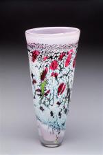 Jean-Luc GARCIN (né en 1954). Vase de forme conique en...