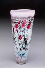 Jean-Luc GARCIN (né en 1954). Vase de forme conique en...