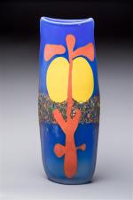 Jean-Luc GARCIN (né en 1954). Vase de forme cylindrique en...
